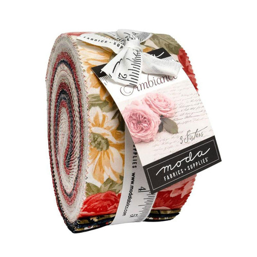 Moda Fabrics Darling Peony Robin Pickens Jelly Roll Fabric Strips